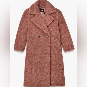 UGG Women's Gertrude Long Teddy Coat